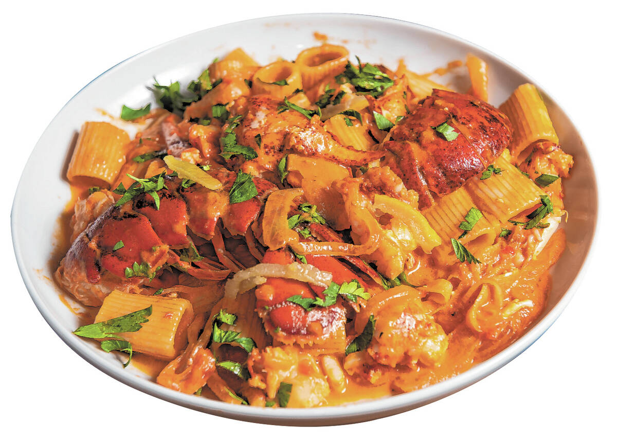 Robert Moore, chef and owner of Rosa Ristorante, prepares the restaurant's Rigatoni Alla Vodka ...