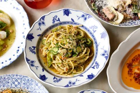 Linguine with crab from Balla Italian Soul, which opens in October 2022 in Sahara Las Vegas fac ...