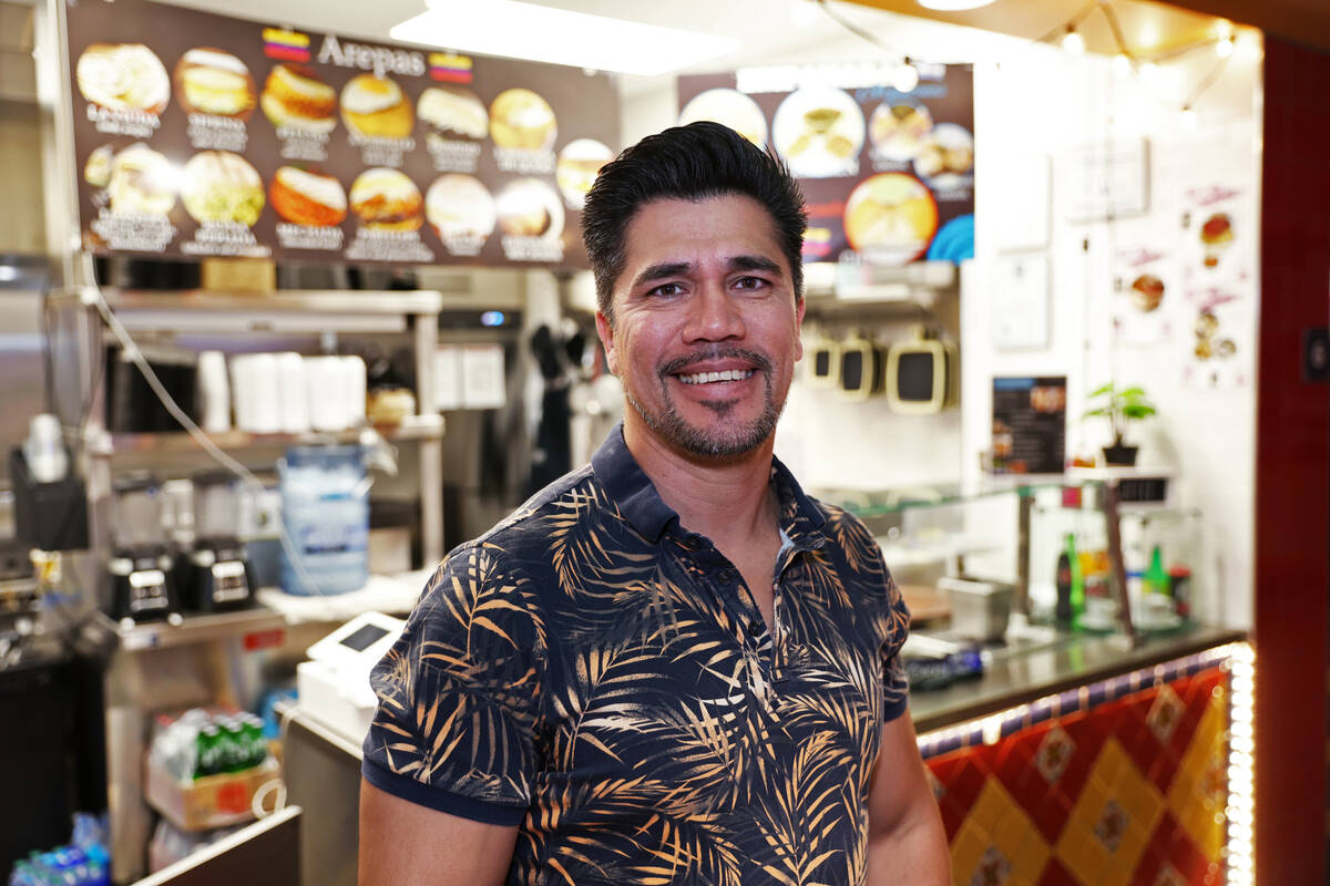 Dandino Garcia of Las Vegas poses for a photo at the Mercado at the Boulevard Mall in Las Vega ...