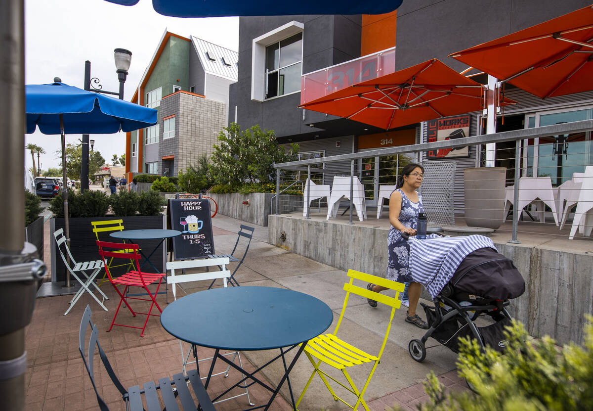 The Public Works Coffee Bar anchors a corner of the small mixed-use complex on Water Street on ...