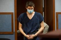 Ethan Goin, a 16-year-old murder suspect, appears in court for his pre trial hearing at the Reg ...
