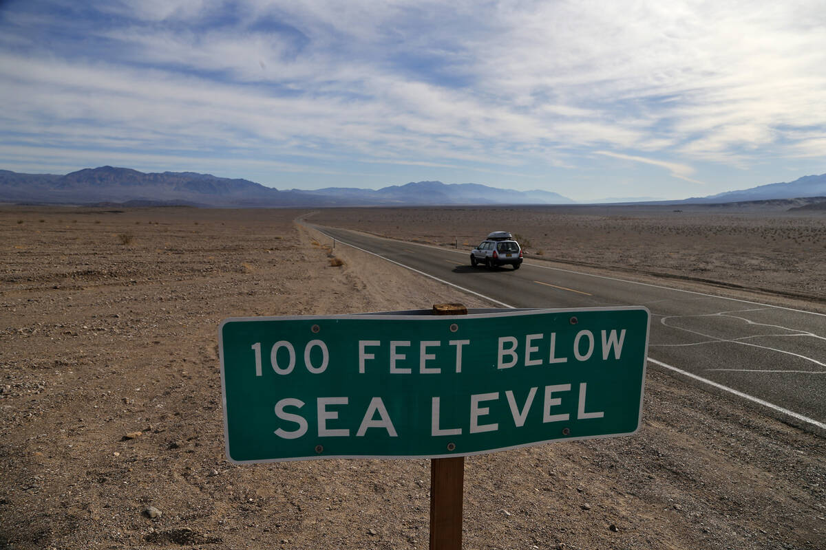 Death Valley National Park, here in a 2014 file image, might see temperatures as high as 124 de ...