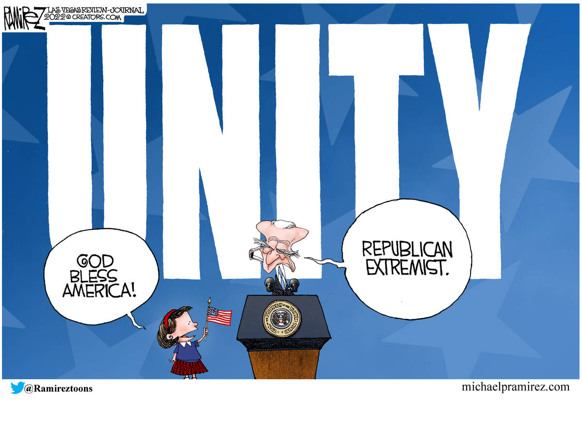What Biden really means when he talks about unity | CARTOON | Las Vegas Review-Journal What Biden really means when he talks about unity | CARTOON | Las Vegas Review-Journal