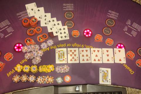 Lisa Stanton won $122,105 on a six-card straight flush Thursday, Sept. 8, 2022, while playing I ...