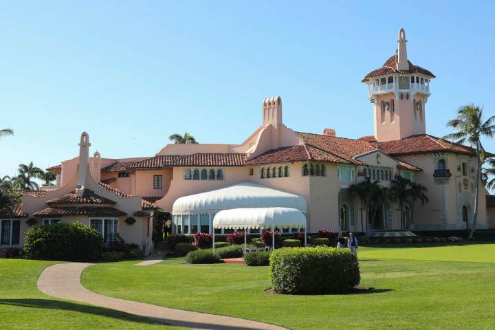 President Donald Trump's Mar-a-Lago estate is seen in Palm Beach, Fla., April 18, 2018. The Jus ...