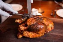 The whole roast chicken served at The Bedford by Martha Stewart inside Paris Las Vegas on Monda ...