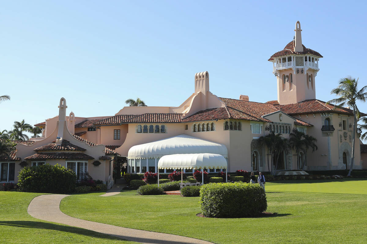 FILE - President Donald Trump's Mar-a-Lago estate is seen in Palm Beach, Fla., April 18, 2018. ...