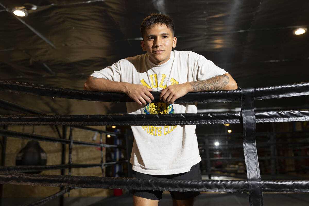 Boxer Jesse "Bam" Rodriguez pose for a portrait at the Robert Garcia Boxing Academy i ...