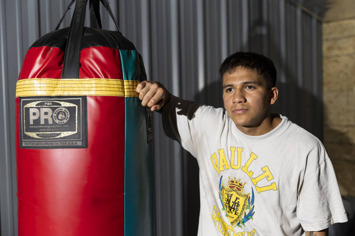 Boxer Jesse "Bam" Rodriguez pose for a portrait at the Robert Garcia Boxing Academy i ...