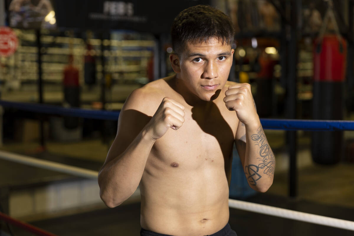 Boxer Jesse "Bam" Rodriguez pose for a portrait at the Robert Garcia Boxing Academy i ...