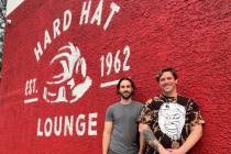 Frankie Sidoris, left, and Robby Cunningham are partners in the legendary Hard Hat Lounge, whic ...