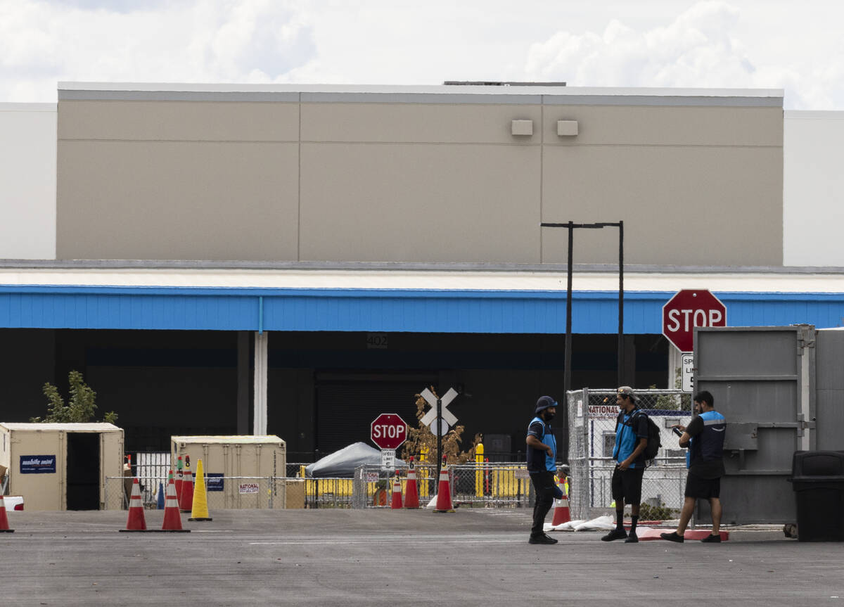An Amazon warehouse is seen at 650 E. Owens Ave., on Tuesday, Sept. 13, 2022, in North Las Vega ...
