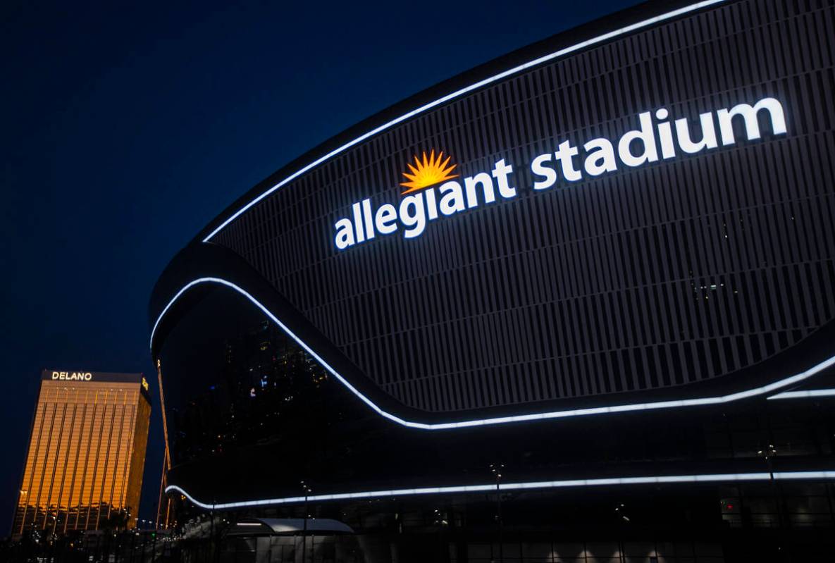 Allegiant Stadium on Wednesday, Aug. 26, 2020, in Las Vegas. (Benjamin Hager/Las Vegas Review-J ...
