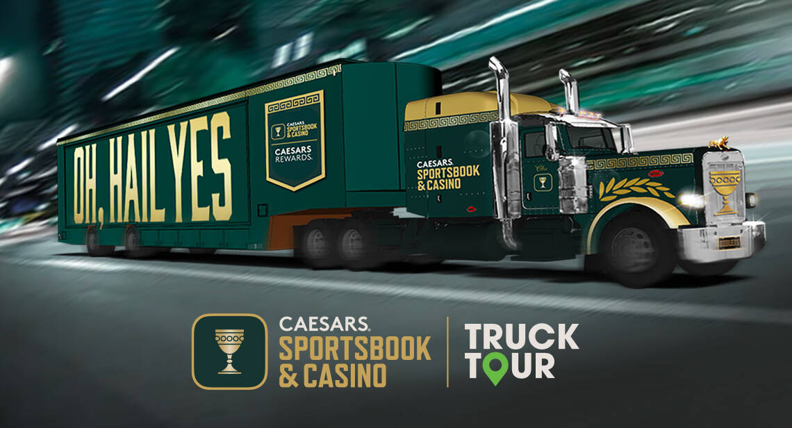 The Caesars Sportsbook & Casino Truck Tour debuts this week in Orchard Park, New York. (Caesars ...