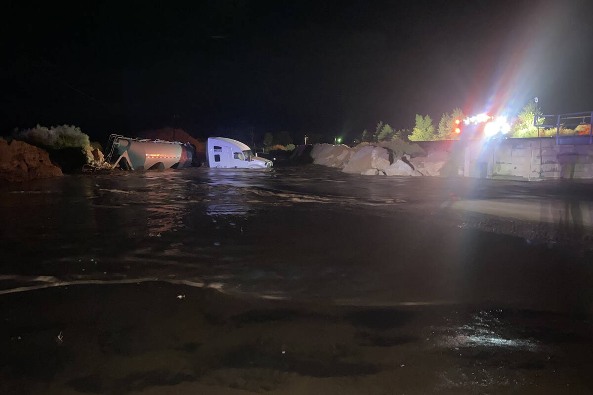 The Metropolitan Police Department conducted a swift water rescue Tuesday, Sept. 13, 2022, near ...