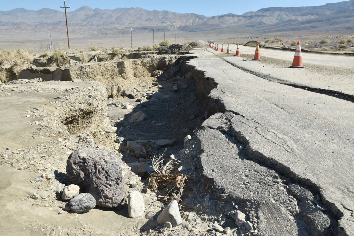 Caltrans9 said it is continuing to assess the damage caused by the Tuesday, Sept. 13, 2022, sto ...