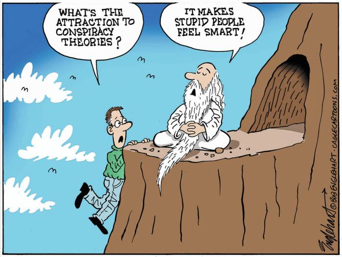 Why stupid people love conspiracy theories | CARTOONS | Las Vegas  Review-Journal