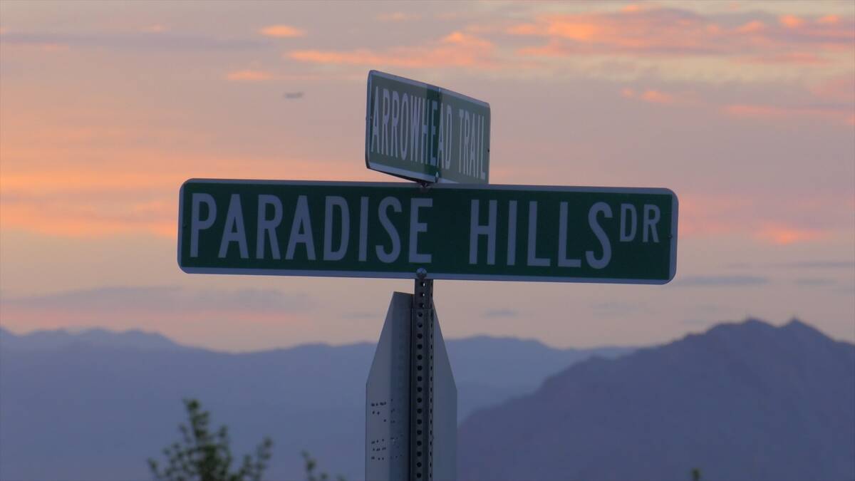The intersection of Paradise Hills Drive and Arrowhead Trail near the proposed plan to expand, ...