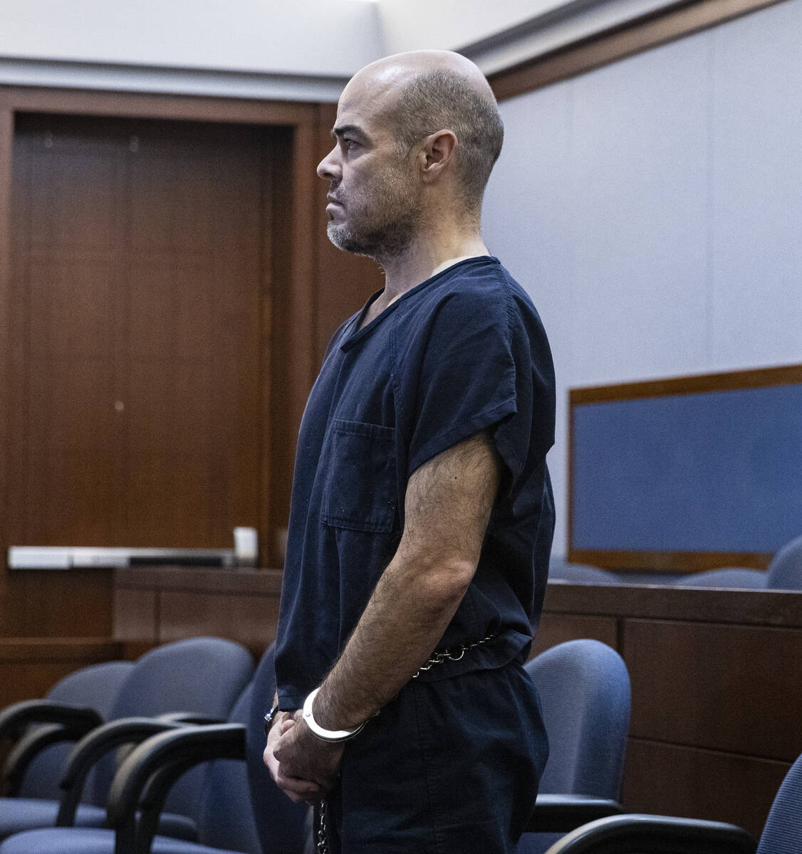 Outgoing Clark County Public Administrator Robert Telles appears in court during his arraignmen ...