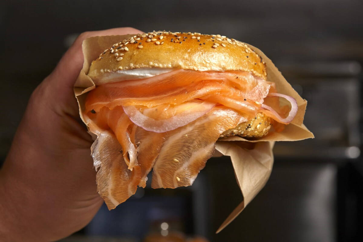 A bagel and lox from Wexler's Deli, the famed Los Angeles delicatessen that will be a purveyor ...