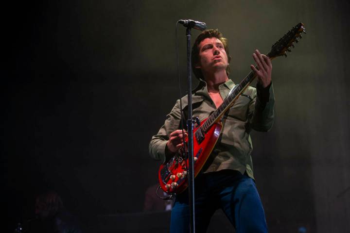 Alex Turner of the Arctic Monkeys performs during the first day of the Life is Beautiful festiv ...