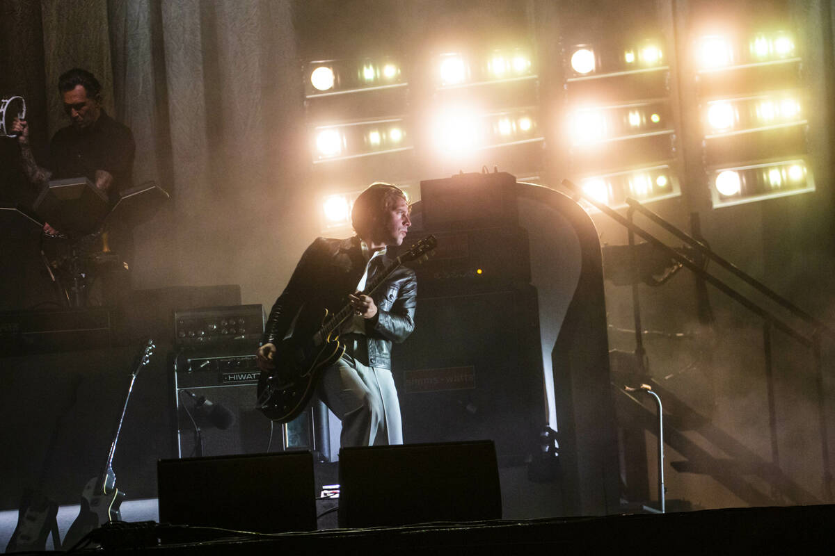 James Cook of the Arctic Monkeys performs during the first day of the Life is Beautiful festiva ...