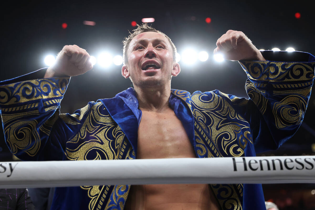 Gennadiy "GGG" Golovkin poses for fans following his unanimous decision loss against ...