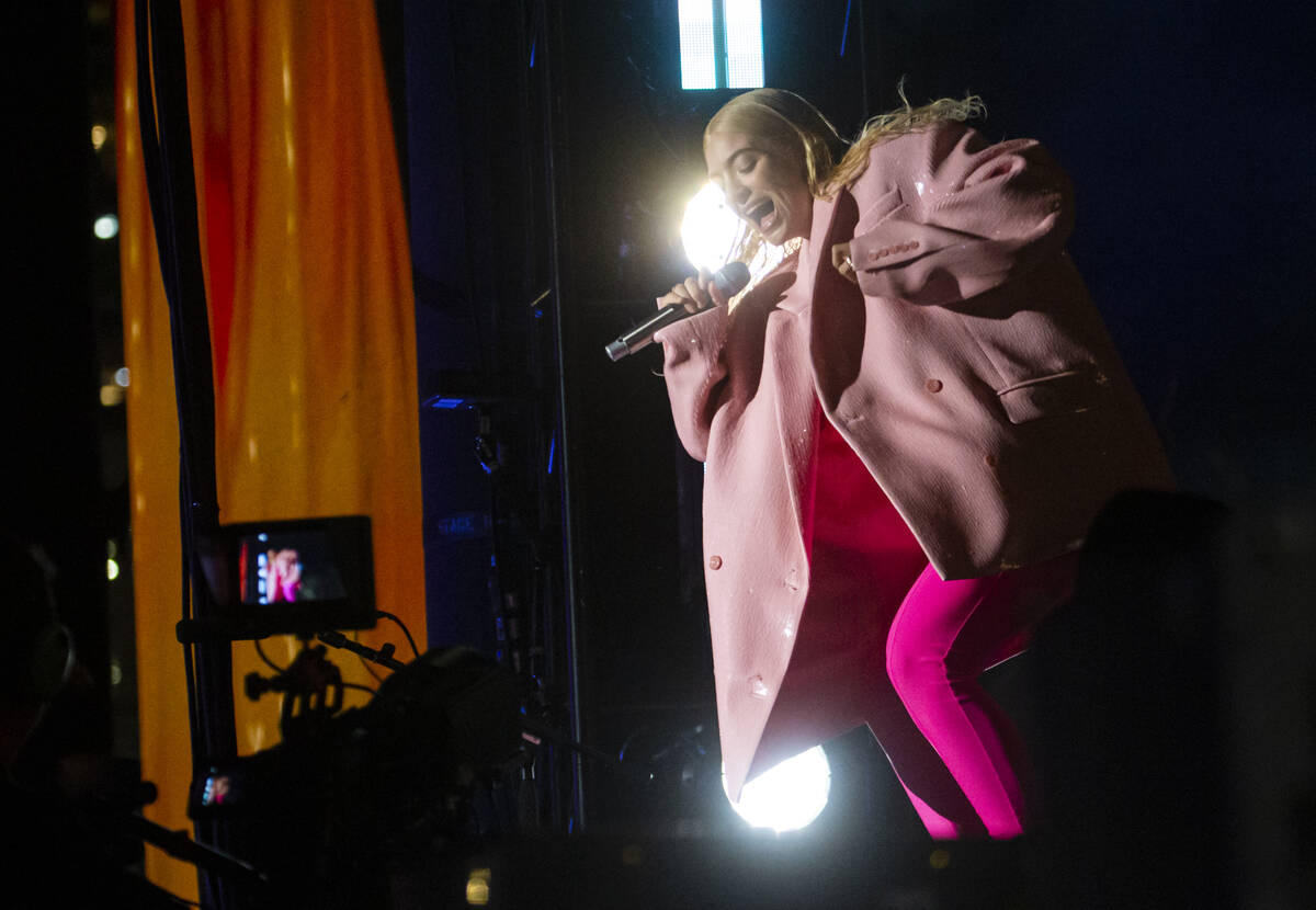 Lorde performs during of the Life is Beautiful festival on Saturday, Sept. 17, 2022, in downtow ...