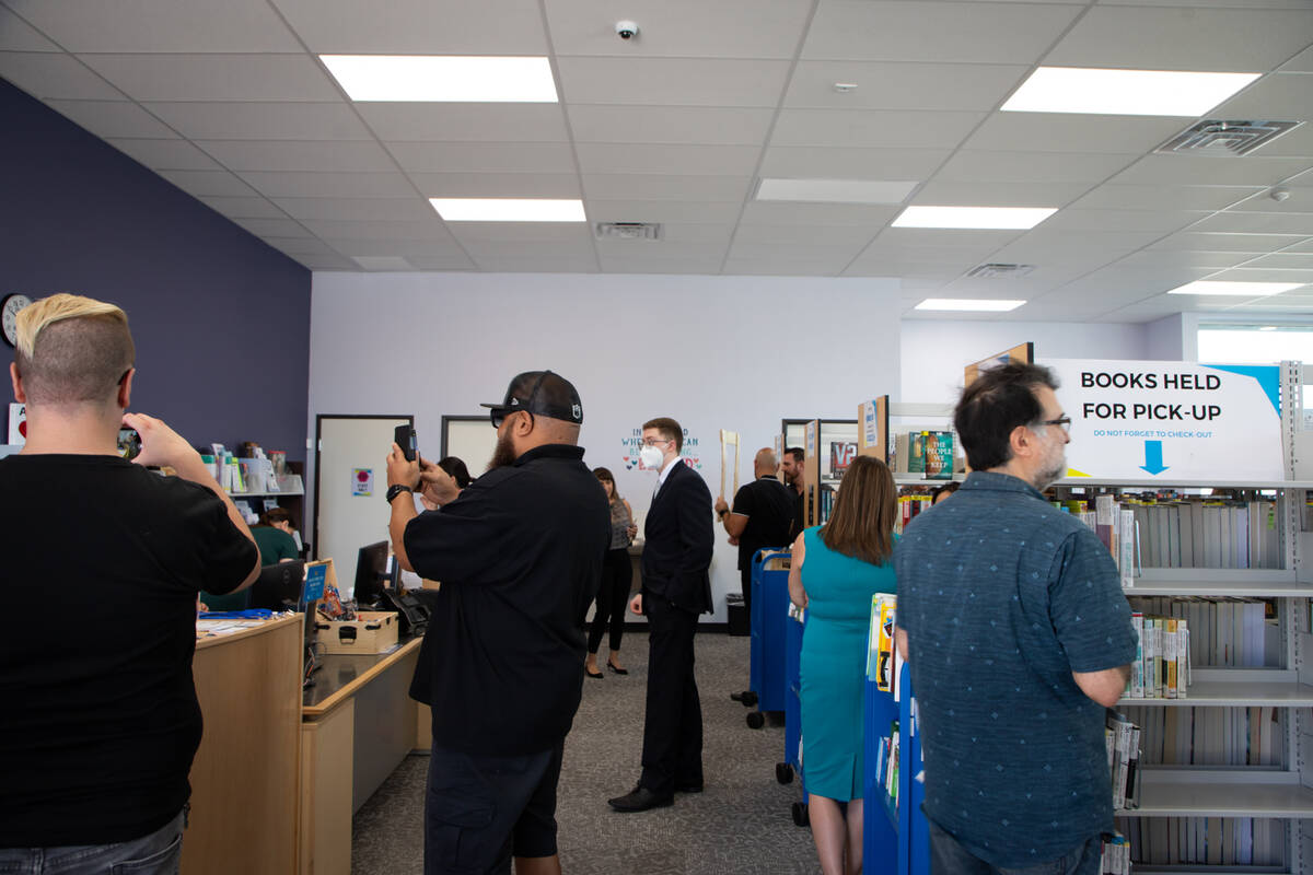 Henderson Libraries debut a new library branch with a ribbon cutting and activities on Tuesday, ...
