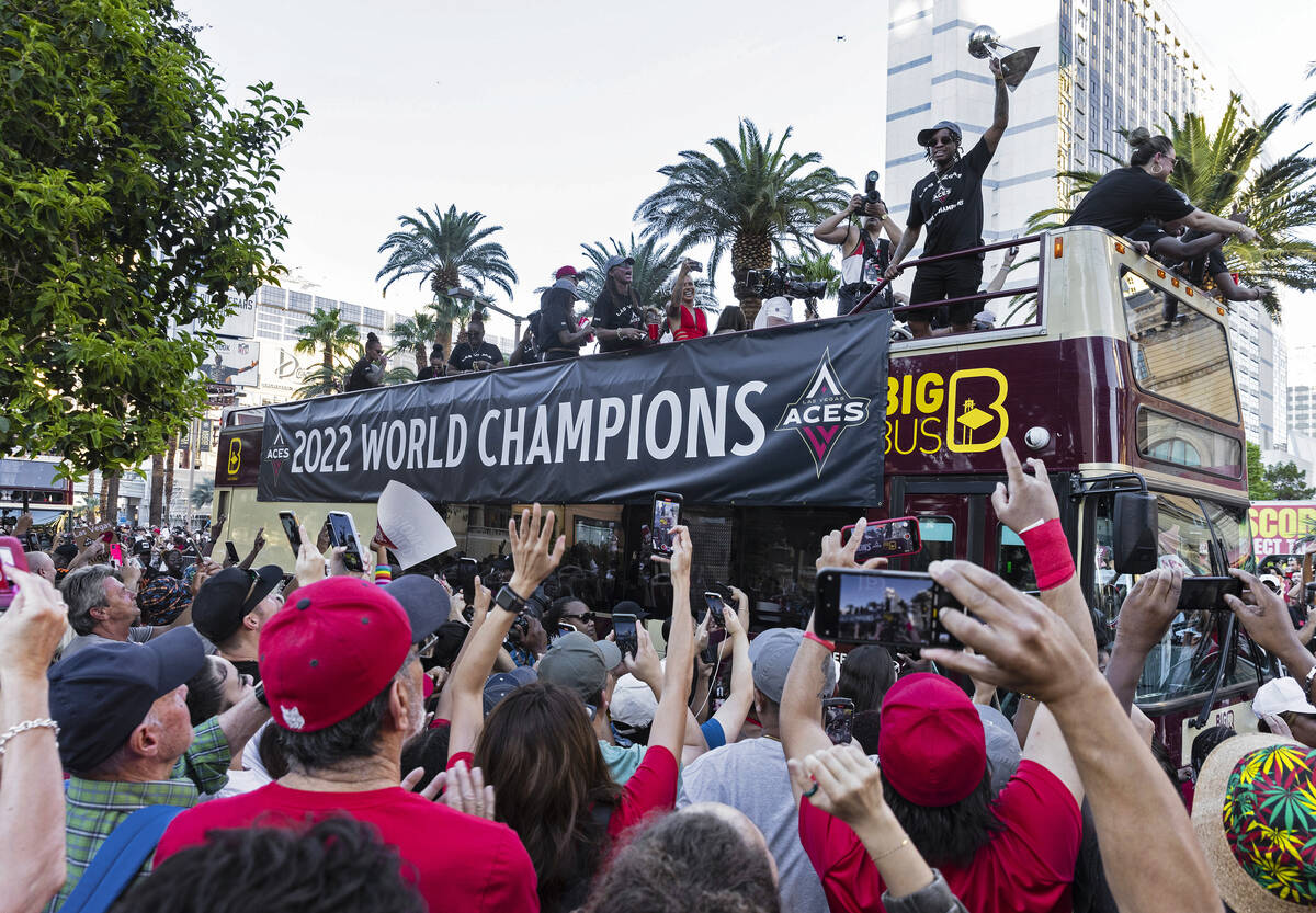 2022 WNBA championship parade: Aces celebrate first major pro