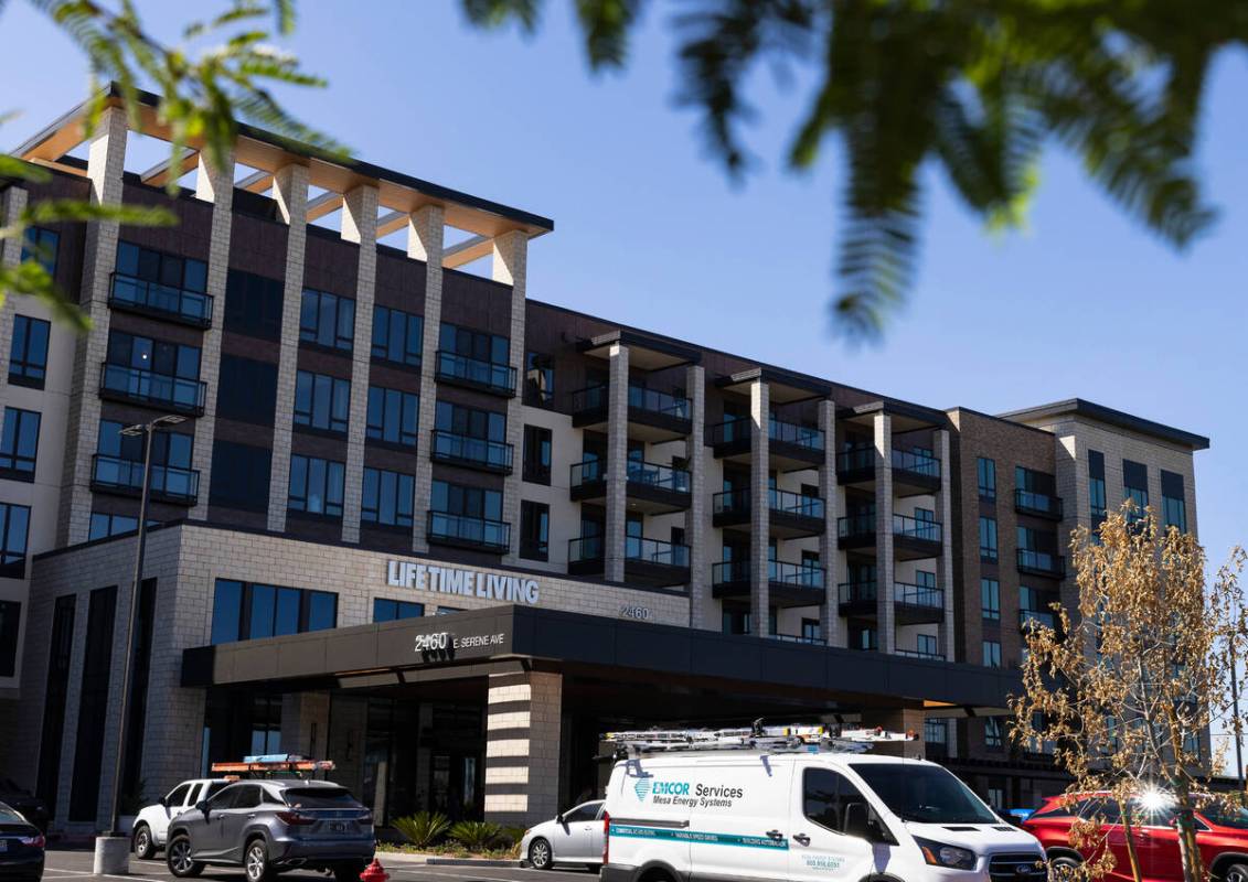 Life Time Living, a Luxury apartment building, next to Life Time Athletic, is shown, on Wednesd ...