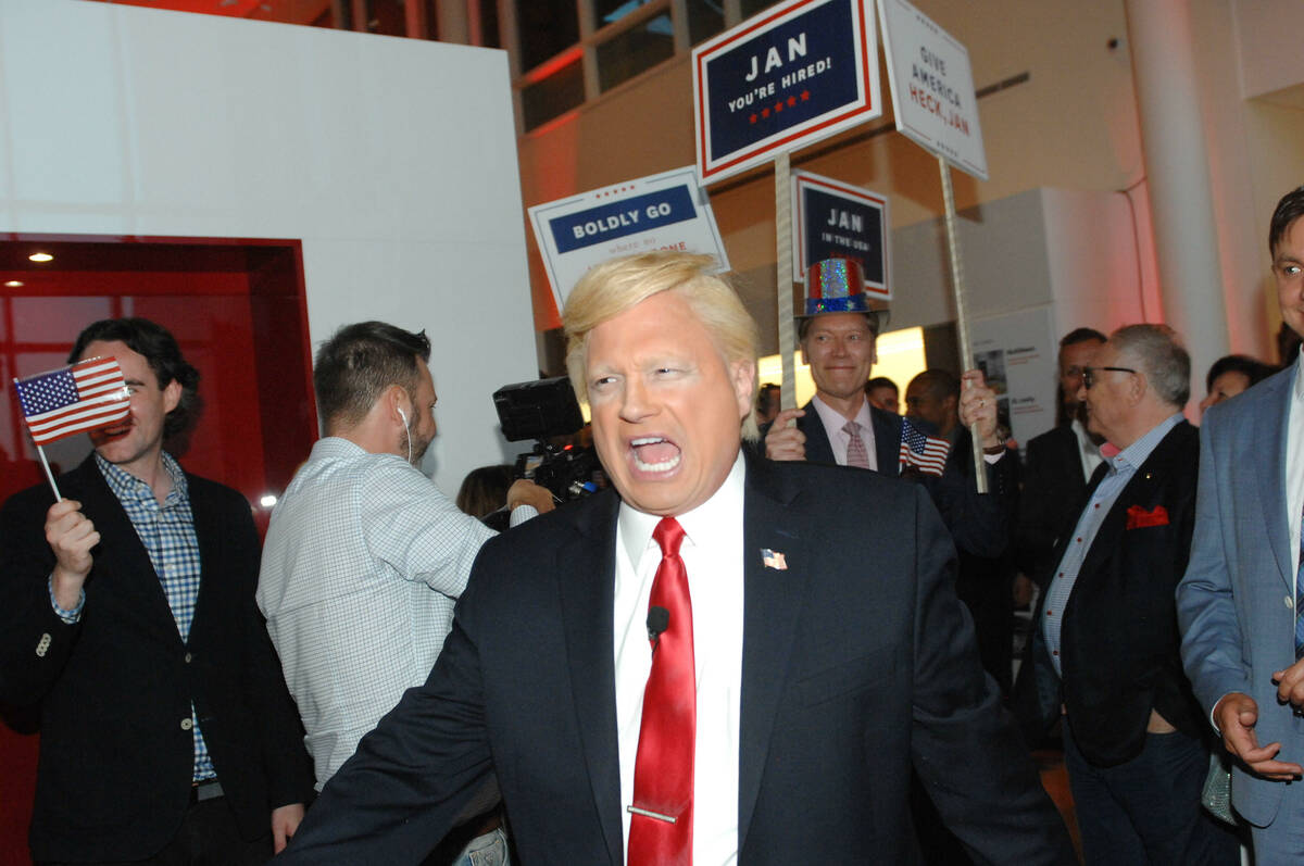 John DiDomenico, shown as Donald Trump at a private party. (Courtesy photo)
