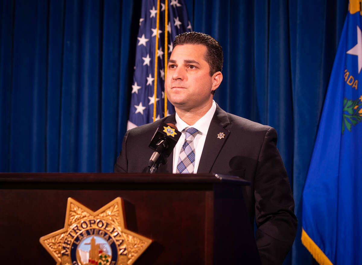 LVMPD Homicide and Sex Crimes Bureau Capt. Dori Koren speaks during a press conference to prov ...