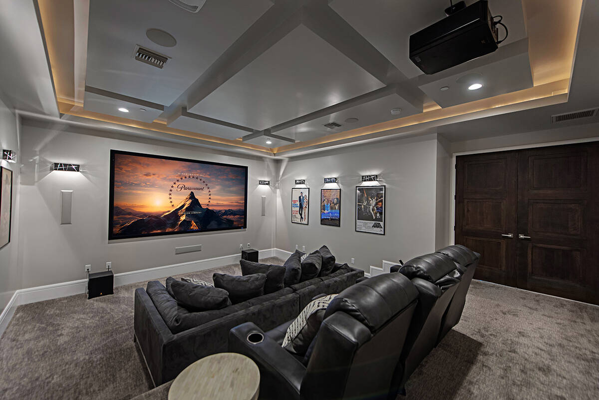The home theater. (Rob Jensen Co.)