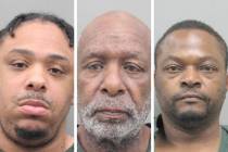 Stephon Epps, from left, Floyd Epps and Andre Harris (Henderson Police Department)