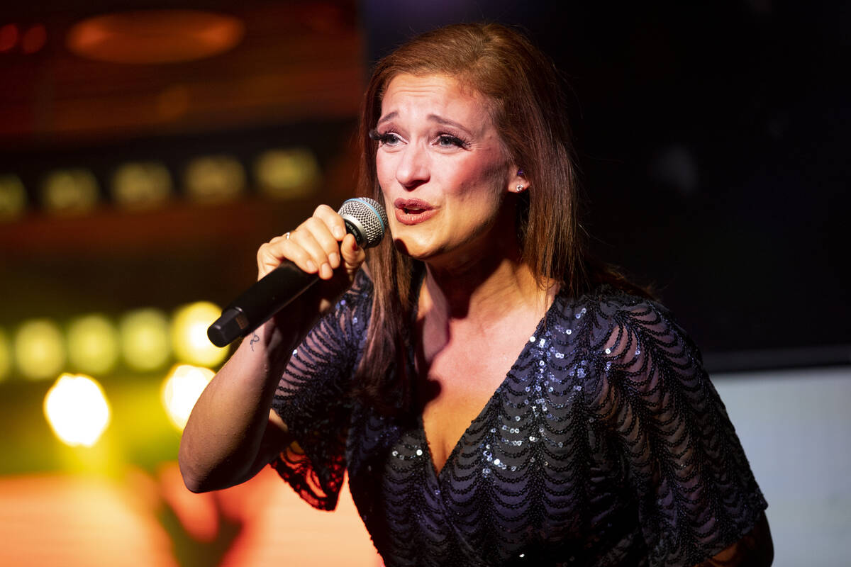 Erin Sucher of The Docksiders, performs during a show at the Rio hotel-casino in Las Vegas, Sat ...