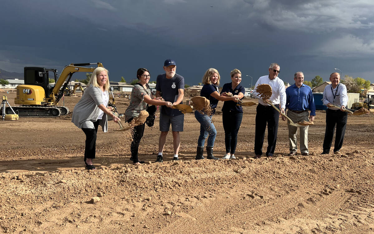 Shari Ferguson, Henderson Parks and Recreation director, left, Henderson Mayor Debra March, fou ...