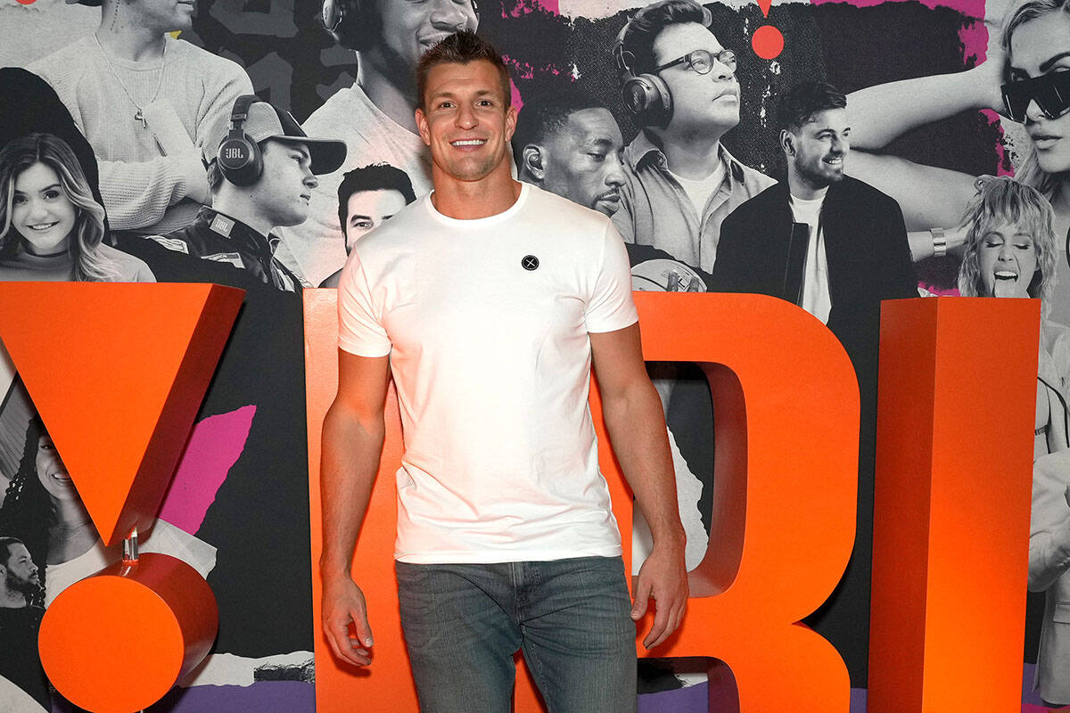 Rob Gronkowski, former professional football player and 4x champion, vibing at the House of JBL ...