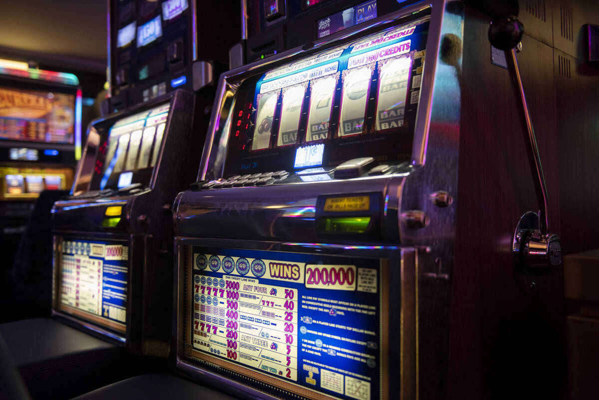 The slot machines at Circa on Thursday, May 19, 2022, in Las Vegas. (Steel Brooks/Las Vegas Rev ...