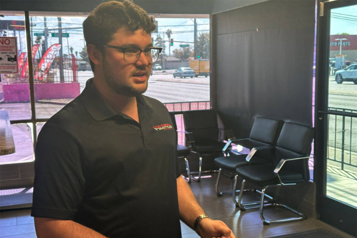 Gabriel Delgadillo, 29, is interviewed Thursday, Sept. 29, 2022, in Las Vegas. He called in the ...