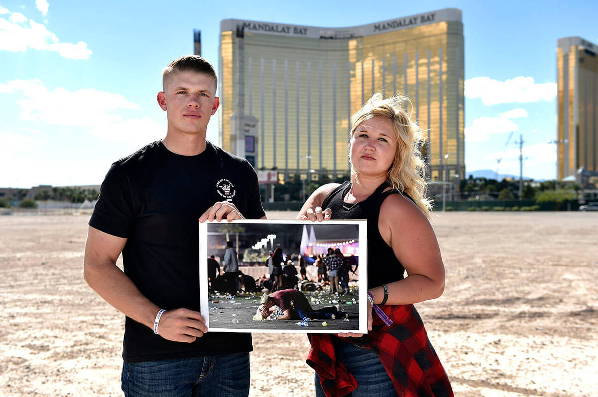 Matthew Cobos and Dani Westerman on Sunday, Sept. 30, 2018 in Las Vegas. (Photo by David Becker)