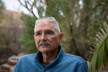 Jim Bolla, former UNLV women's basketball coach, poses for a photograph outside of his home in ...