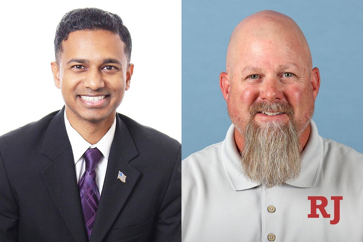 Pengusaha lokal Clint Brown dan guru Reuben D’Silva adalah kandidat dalam pemilihan Majelis Distrik 28