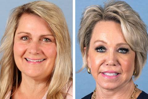 Henderson City Council Ward 3 candidates Carrie Cox, left, and Trish Nash (Las Vegas Review-Jou ...