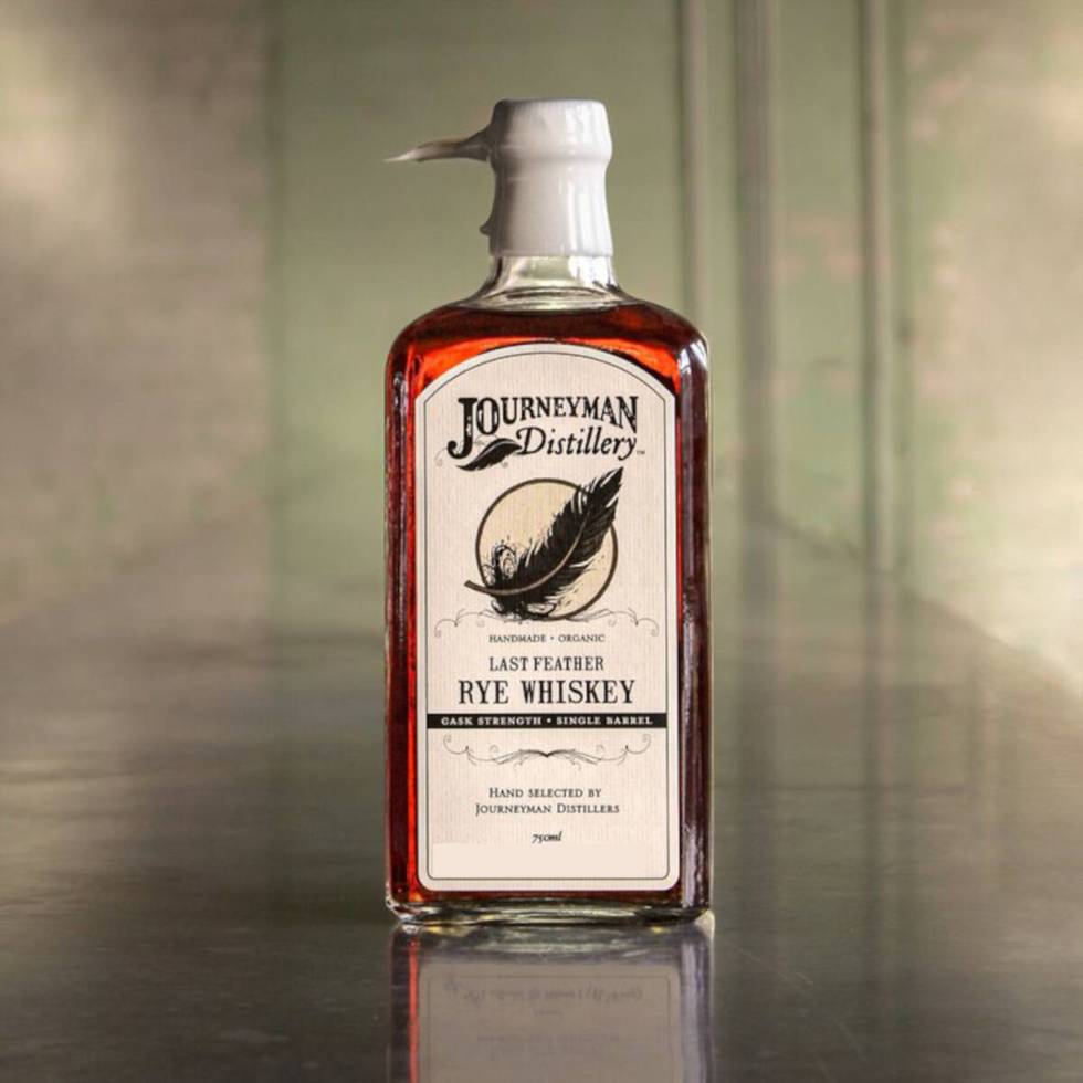 Journeyman Last Feather Rye Single Barrel stars at a tasting and supper event on Nov. 1, 2022, ...