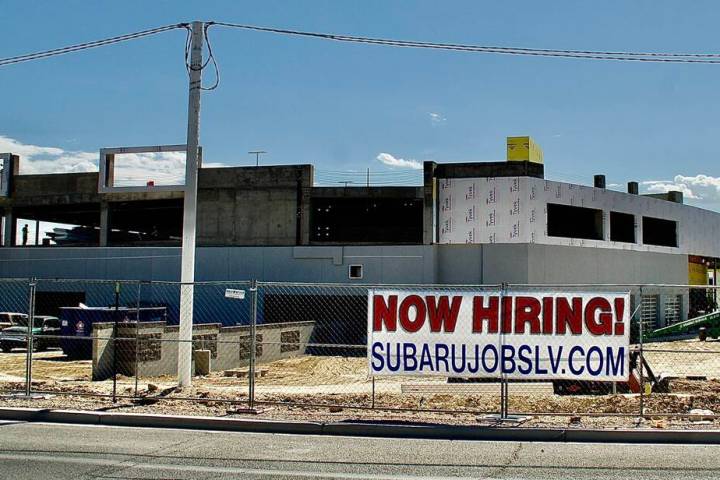 Las Vegas Centennial Subaru, currently under construction, is holding a job fair Thursday at it ...