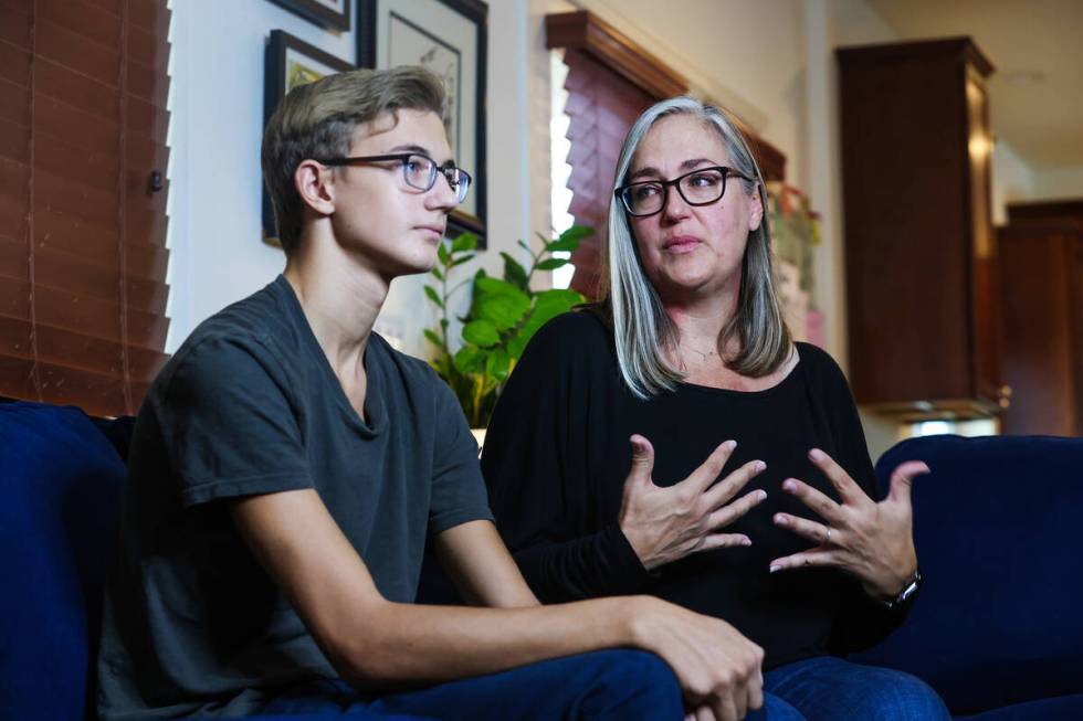 High school student Alex Wigg and his mom Jena Antonchuk, recall how he was struck by a car whi ...