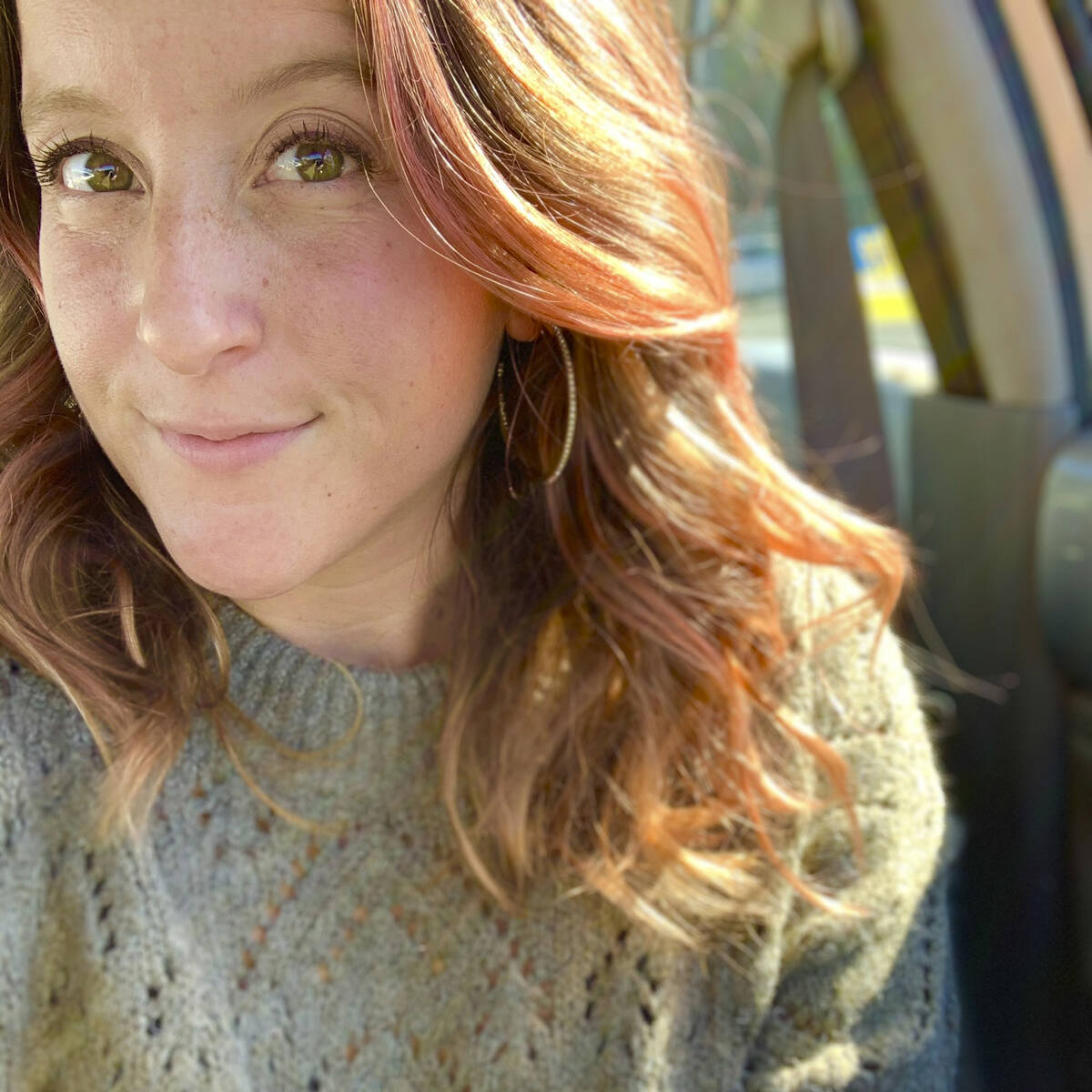 This 2020 selfie photo shows Megan Whalen of Hoboken, N.J. Whalen, 31, a book-publishing market ...
