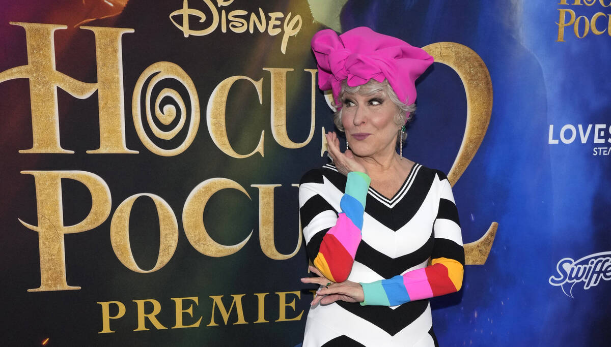 Bette Midler attends the premiere of "Hocus Pocus 2" at AMC Lincoln Square on Tuesday ...