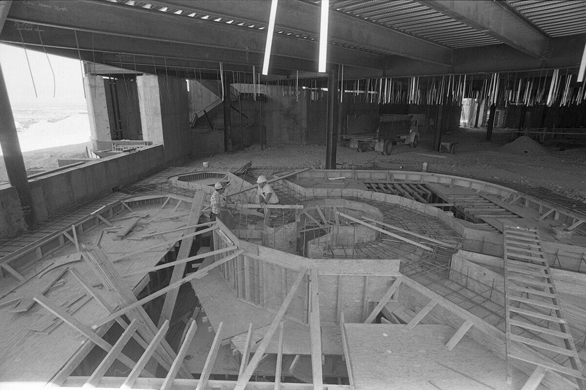 Construction work being done on a Church of Jesus Christ of Latter-Day Saints Temple in July 19 ...